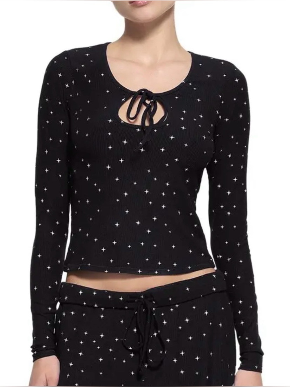 SKIMS Soft Lounge Tie Front Top